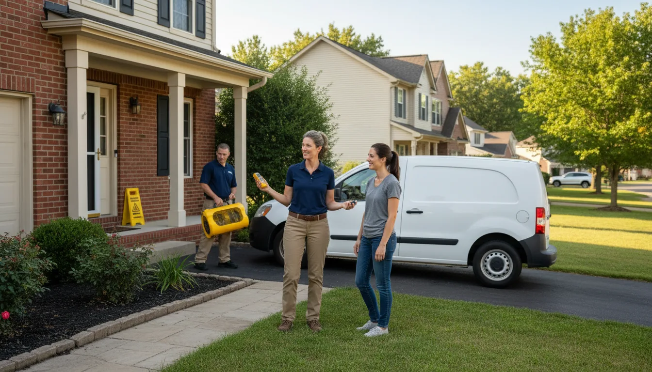 Residential water damage restoration in Morgan, MN